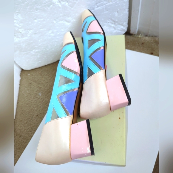 TNT Originals Womens Roselle Pastel Multi Dress Platform Heels Evening 8M - Picture 4 of 15